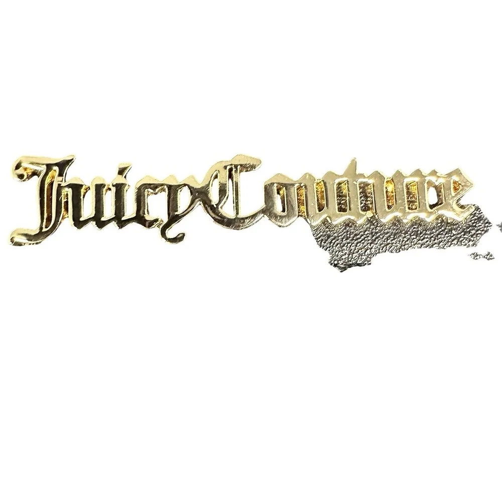 Juicy Couture Black Mesh Gothic Logo Satchel Crossbody‎ Bag Gold Tone Hardware